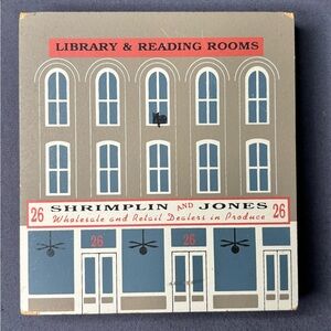 Cat’s Meow 1993 Shrimplin & Jones Library & Reading Rooms Wooden Shelf Sitter